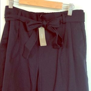 J Crew size 6 wide leg navy pant - NWT